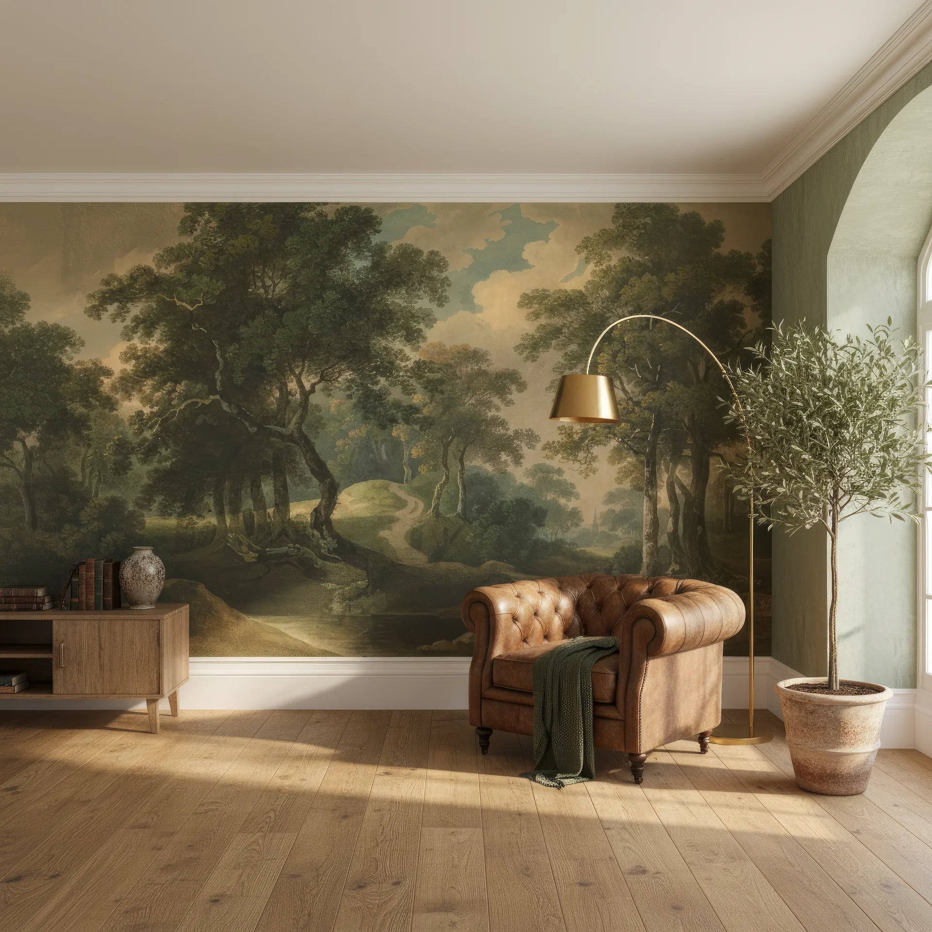 Luxury wallpaper installation